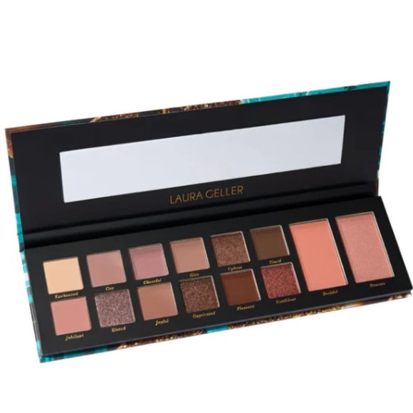 LAURA GELLER Blushing & Blissful 12 Eyeshadows Highlighter & Blush NWOT - Picture 2 of 5